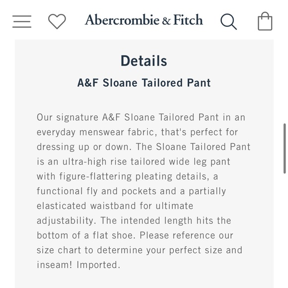 Abercrombie Sloane Tailored Pant - Picture 6 of 8